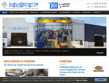 Tablet Screenshot of caldererianavarra.com